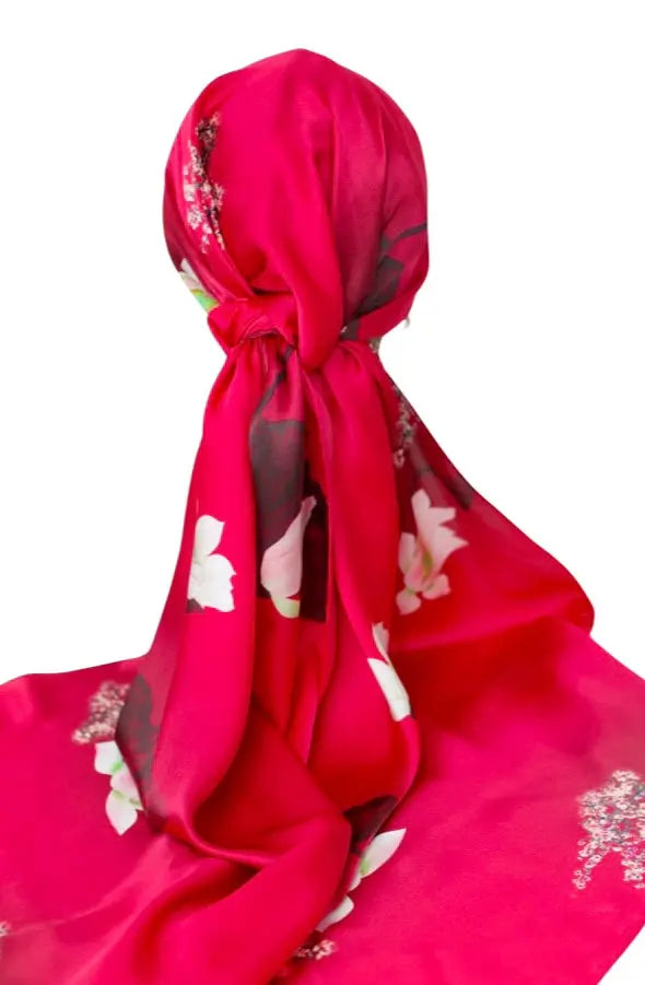 100% Pure Mulberry Silk Opulent Collection, Scarlet