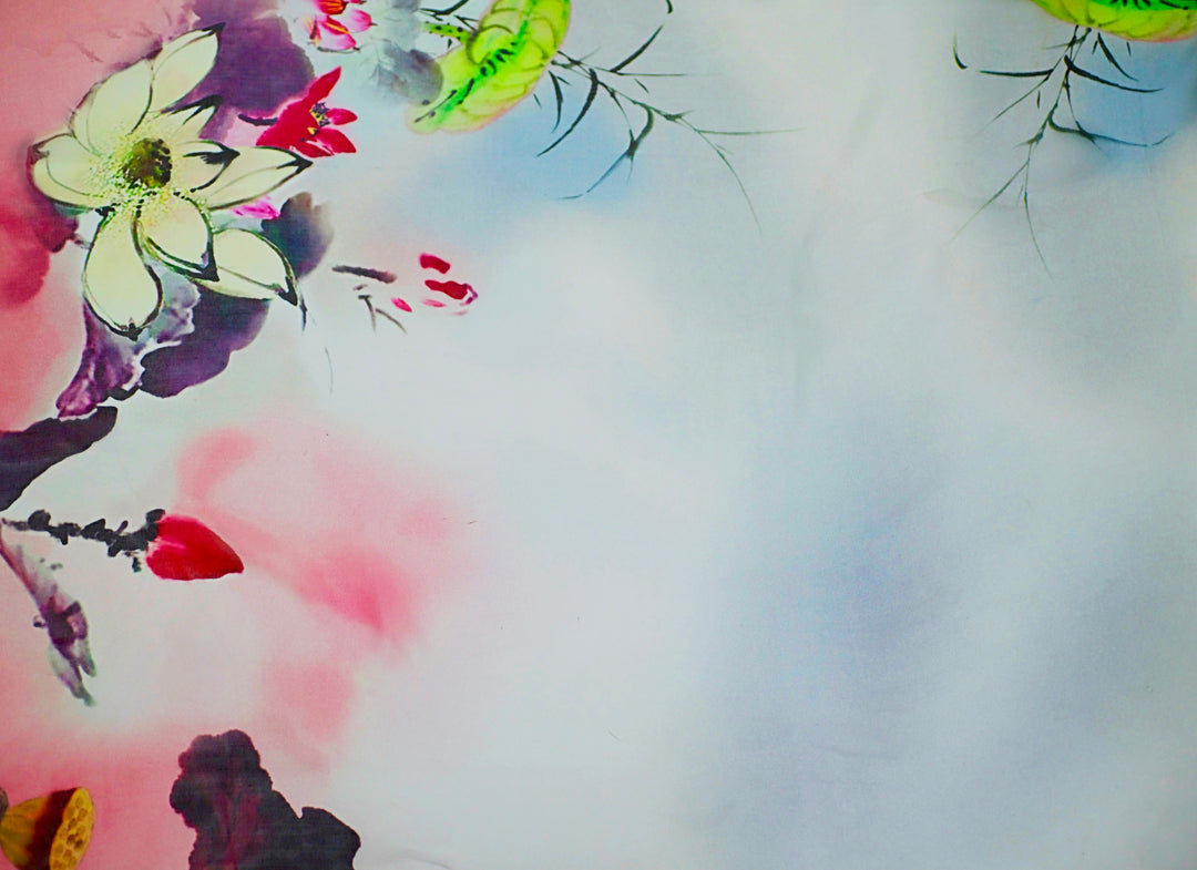 100% Pure Mulberry Silk, Ethereal Sheers Collection Scarf Kinshasa