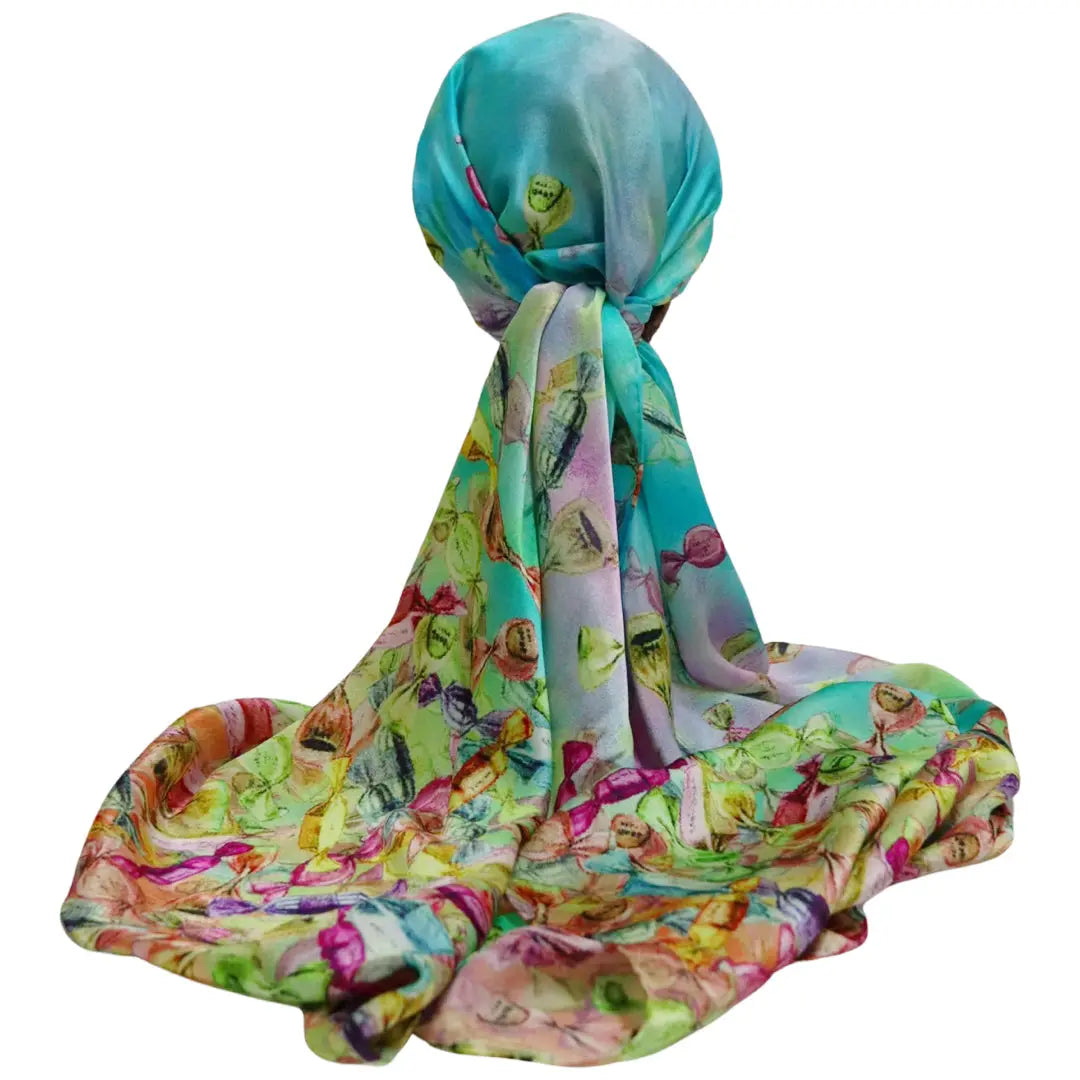 100% Pure Mulberry Silk Opulent Collection, Sweets Scarf