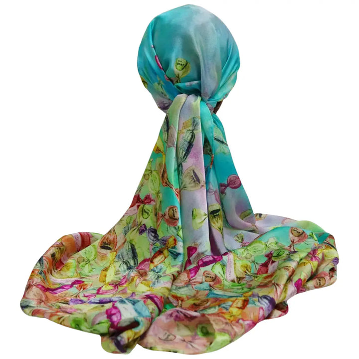 100% Pure Mulberry Silk Opulent Collection, Sweets Scarf