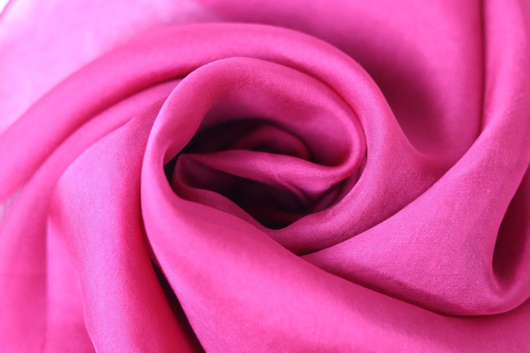100% Pure Mulberry Silk Red, Sheer Elegance Scarf