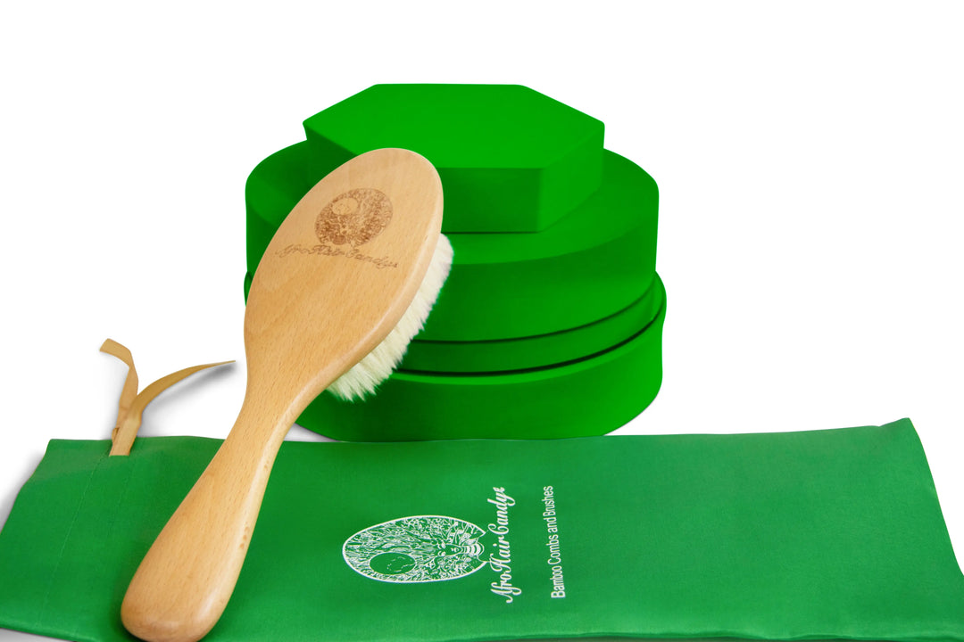 Wooden Hair Loss soft Brush