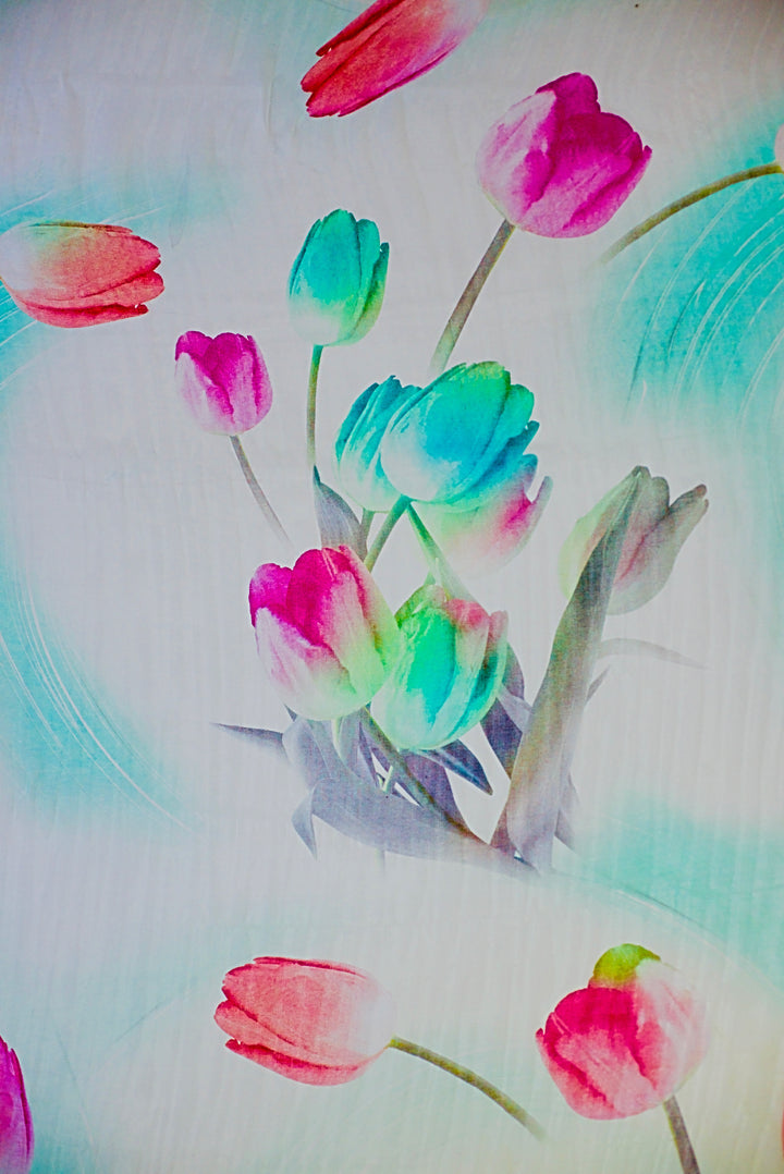 100% Pure Mulberry Silk, Ethereal Sheer Scarf