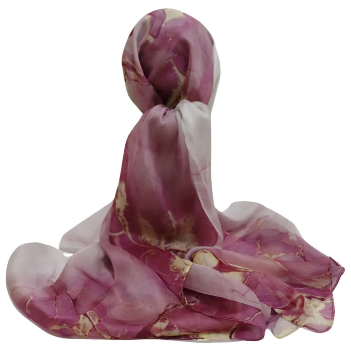 100% Pure Mulberry Silk, Sheer Rectangular Headscarves