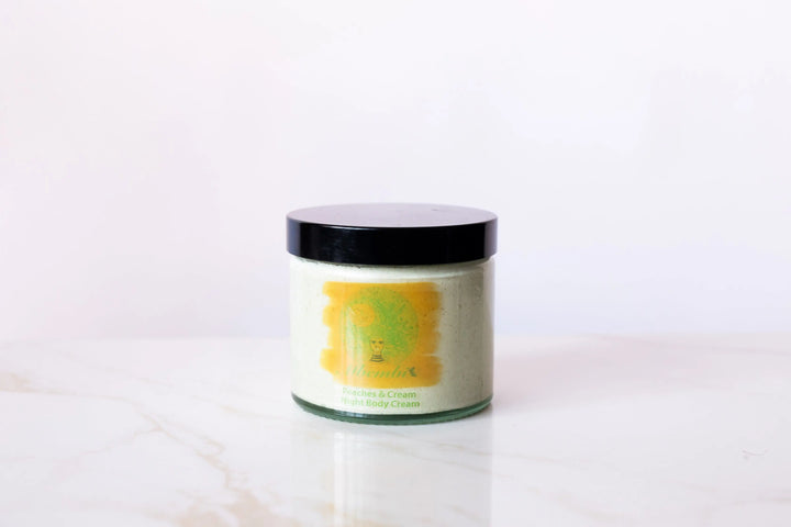 Organic night cream with fresh Peaches and Rosemary for skin hydration and renewal