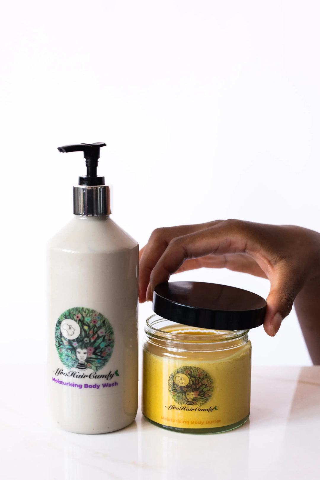 Organic Body Butter And Body Wash  Set