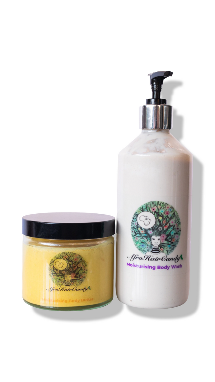Organic Body Butter And Body Wash  Set