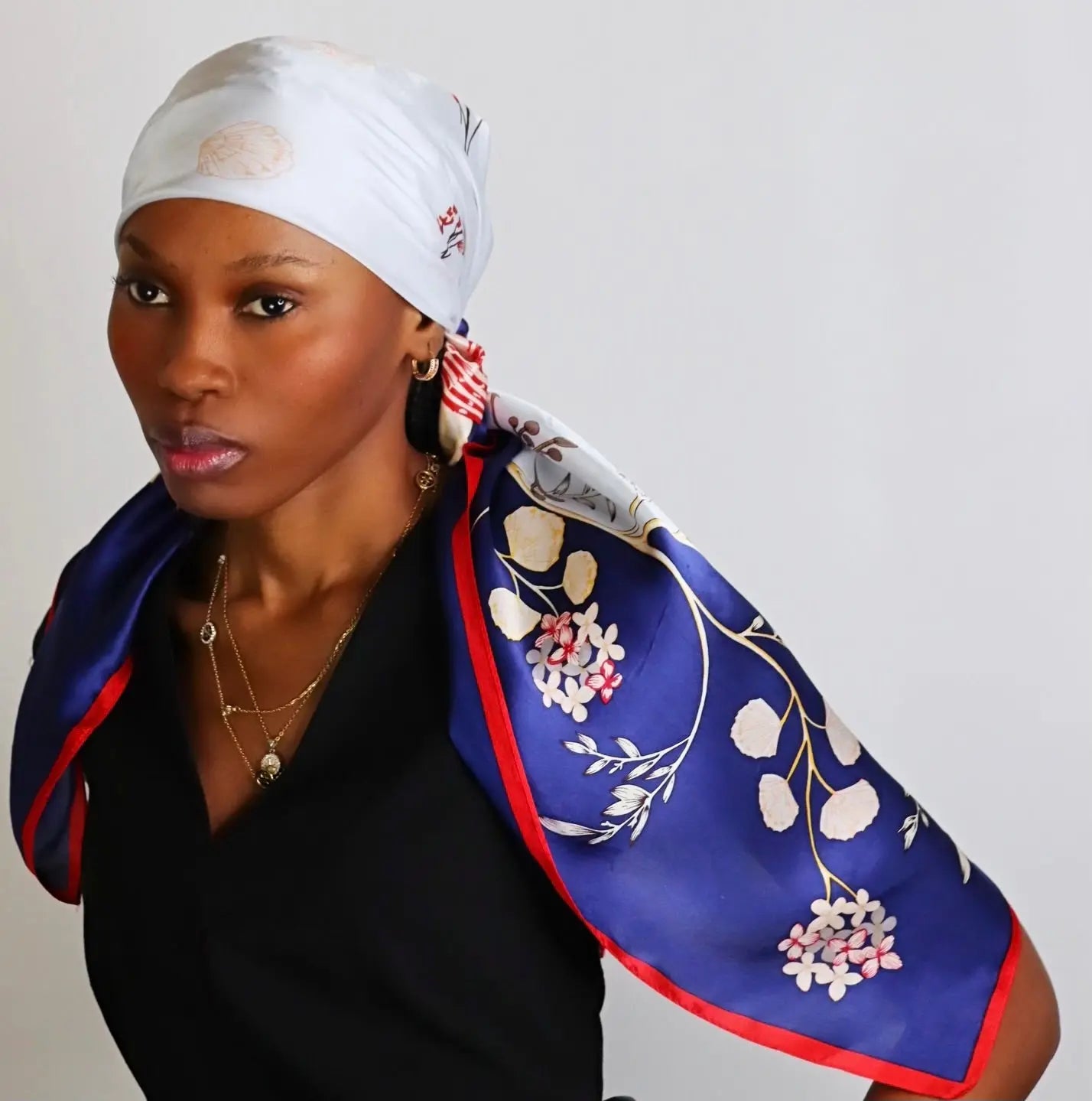 100 Pure Mulberry Silk Square Headscarves