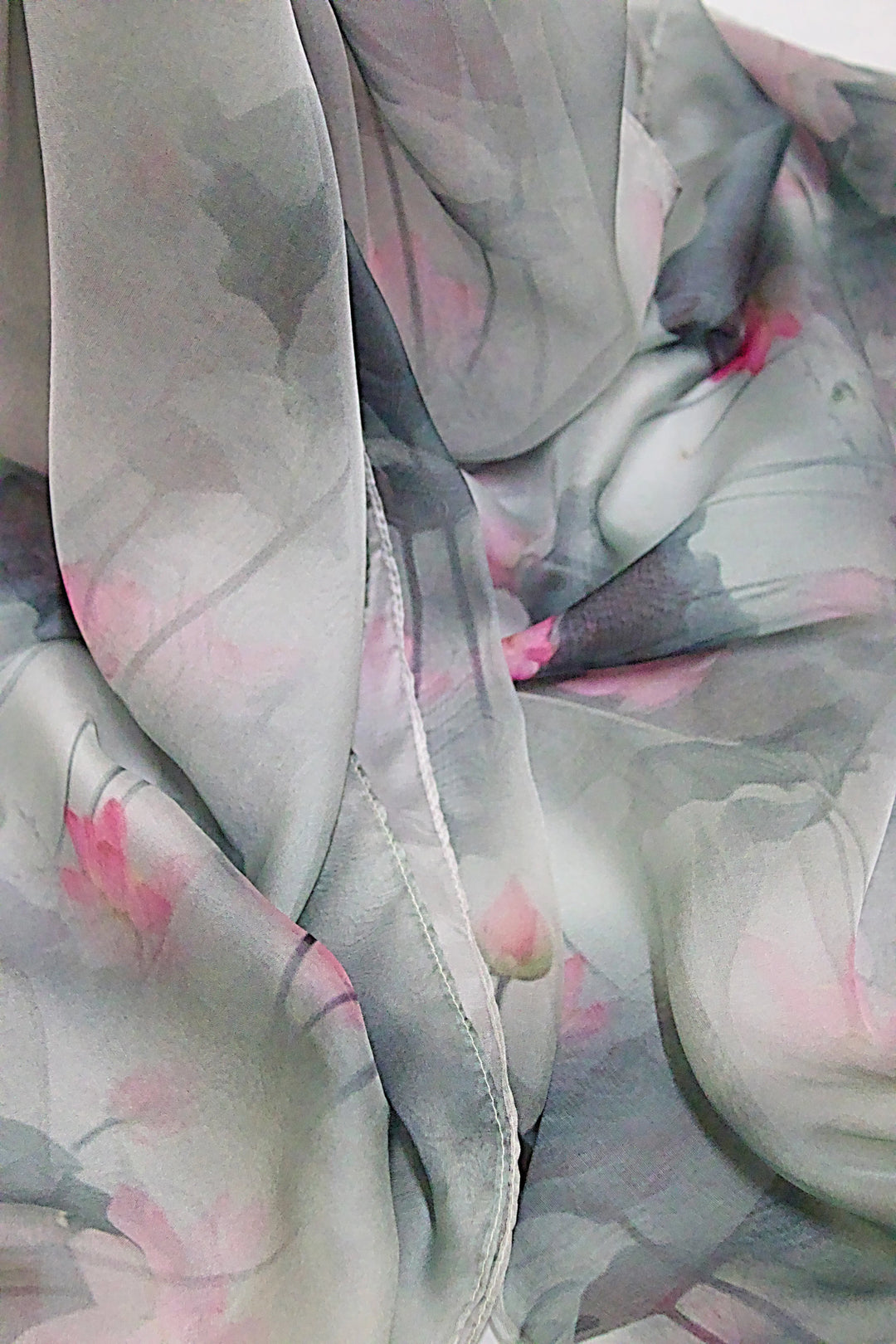 100% Pure Mulberry Silk, Sheer Rectangular Headscarves