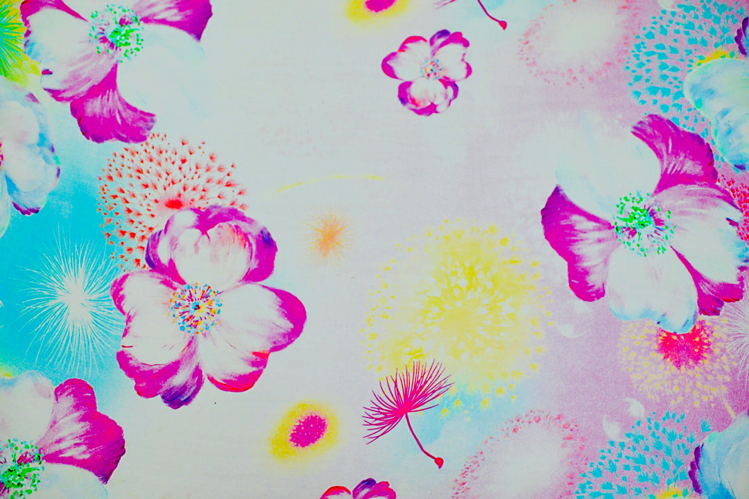 100% Pure Mulberry Silk, Sheer Rectangular Headscarves Dream Pollen