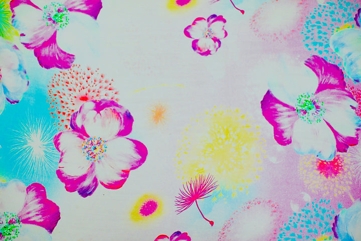 100% Pure Mulberry Silk, Sheer Rectangular Headscarves Dream Pollen