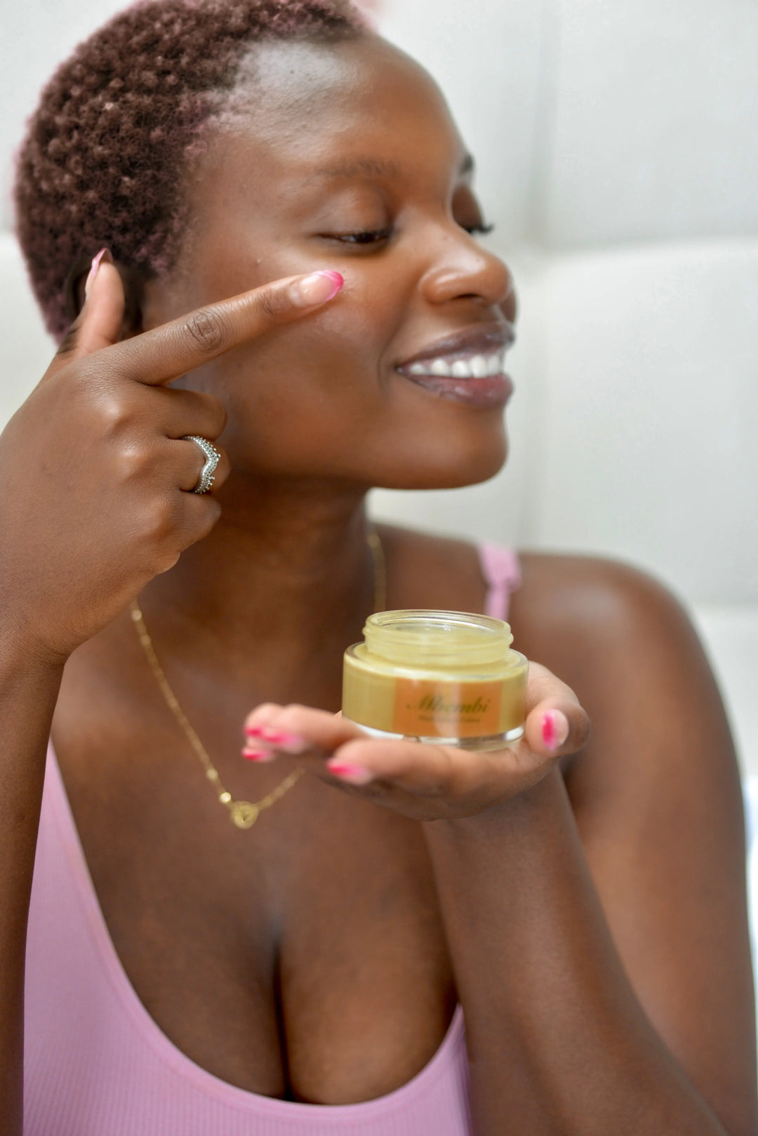 Face Crème for Radiant Skin - Experience the beauty of smooth, glowing skin with AfroHairCandy’s all-natural, chemical-free Mbembi Malkia Face Crème