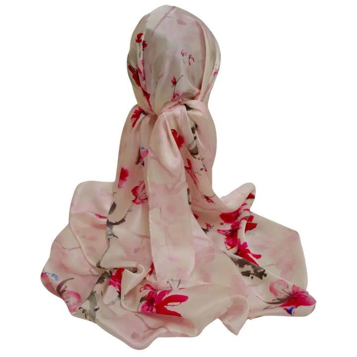 100% Pure Mulberry Silk Rectangular Headscarves