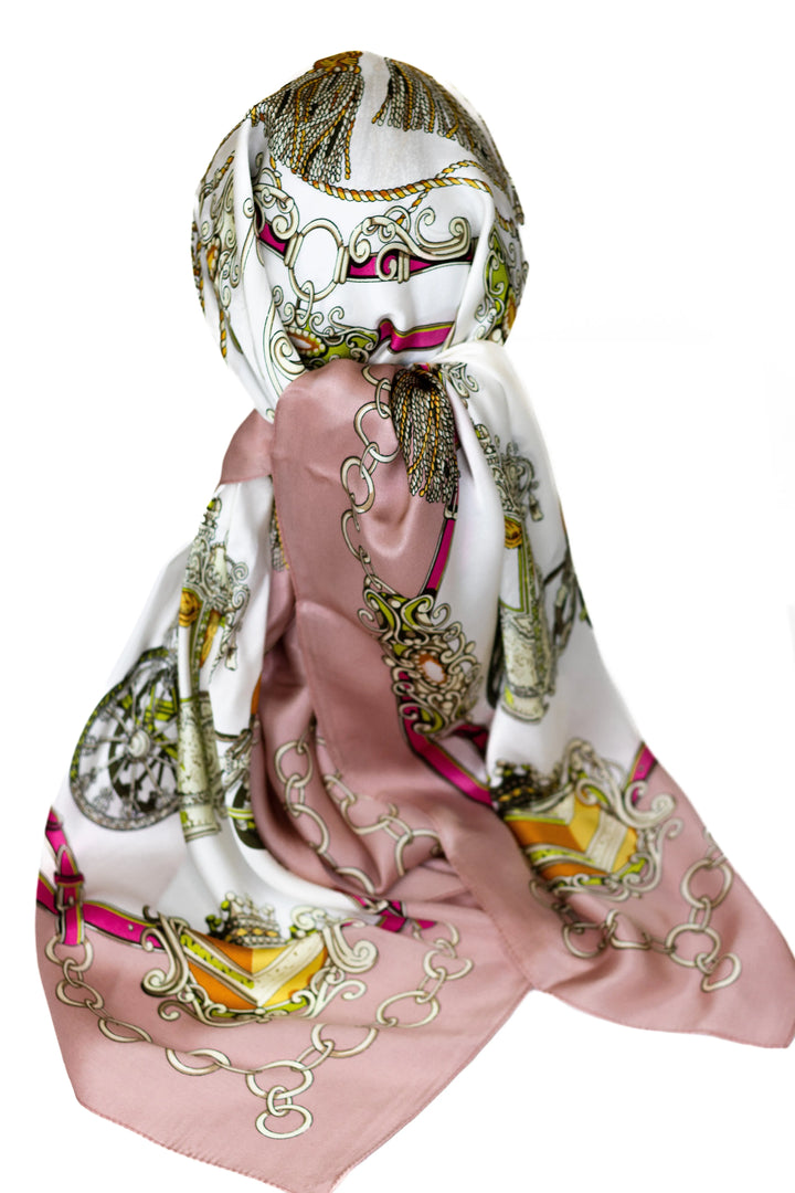 100% Pure Mulberry Silk Square Headscarves