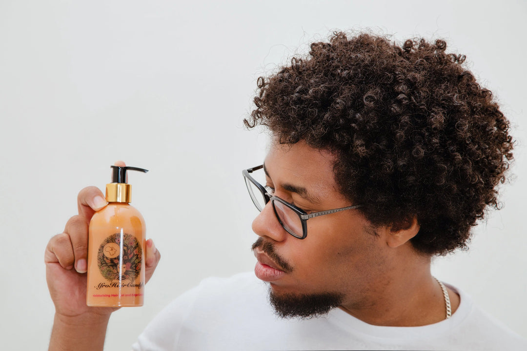 Men's natural styling hair gel 
