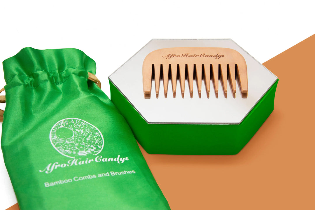 Eco-friendly bamboo beard comb promoting better scalp circulation and hair health.