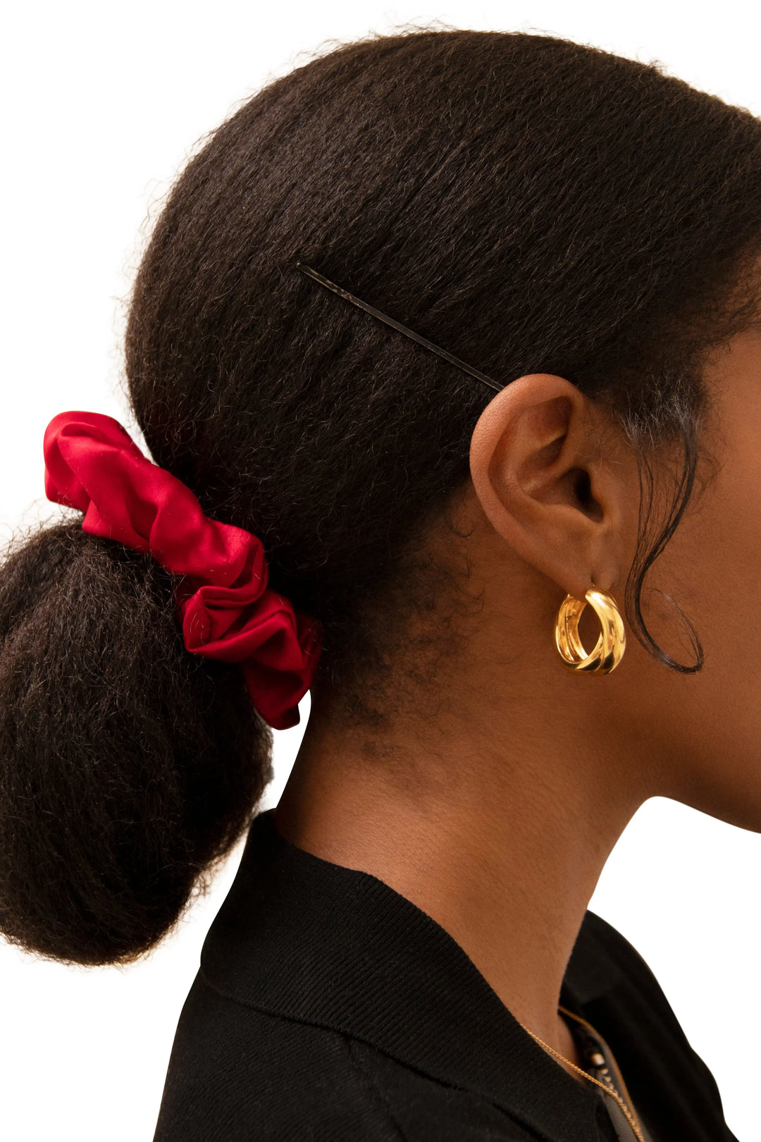 100% Pure Mulberry Silk Scrunchies - Large AfroHairCandy