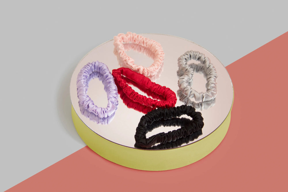 100% Pure Mulberry Silk Scrunchies - Medium AfroHairCandy